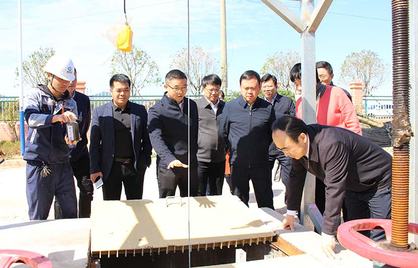 江西省生態(tài)環(huán)境廳黨組書記、廳長(zhǎng)徐延彬一行蒞臨挺進(jìn)環(huán)保和樂新村項(xiàng)目點(diǎn)視察調(diào)研